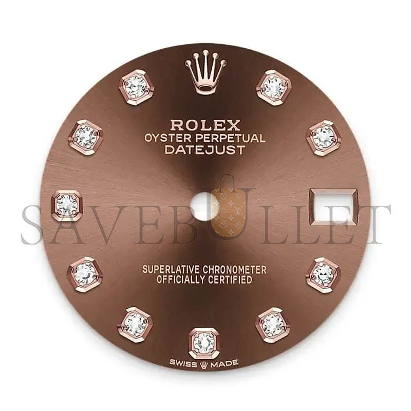 ROLEX DATEJUST 31 OYSTER 31 MM EVEROSE GOLD M278275